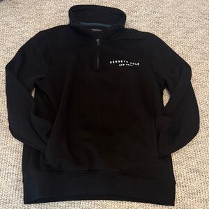 Kenneth Cole Men's Black Zip-Up Sweater